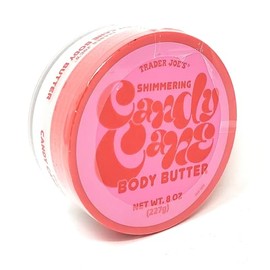 Trader Joes Limited Edition Shimmering Candy Cane Body Butter 8oz/227g (Pack of 1)