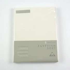 Catherine Lansfield CL Home 200 Thread Count Cotton Egyptian Double Flat Sheet, Cream