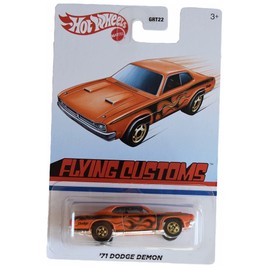 Hot Wheels '71 Dodge Demon, Orange 1:64 Scale Die-Cast Car, Ages 3+