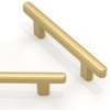Asimerdeco 10 Pack Brushed Gold Cabinet Pulls 3 Inch(76mm) Kitchen