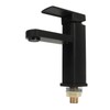 Sink Faucet Black Single Handle Single Hole Cold Stainless Steel