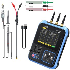 LYTDMSKY Oscilloscope, 3-in-1 DSO-TC3, 500 kHz Bandwidth, Digital Oscilloscope, Signal Generator, Transistor Tester, Portable, Handhel, 10 MSa/s Sampling Rate Support, Diode Transistor, LCR Detection, Backlight, 6 Waveform, Multi-Function Oscilloscope, I