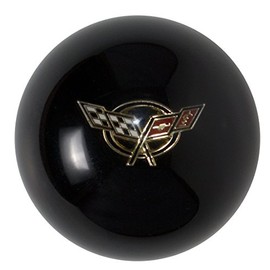 HINSON Motorsports Black Ball with White Crossflags for C5 Corvette
