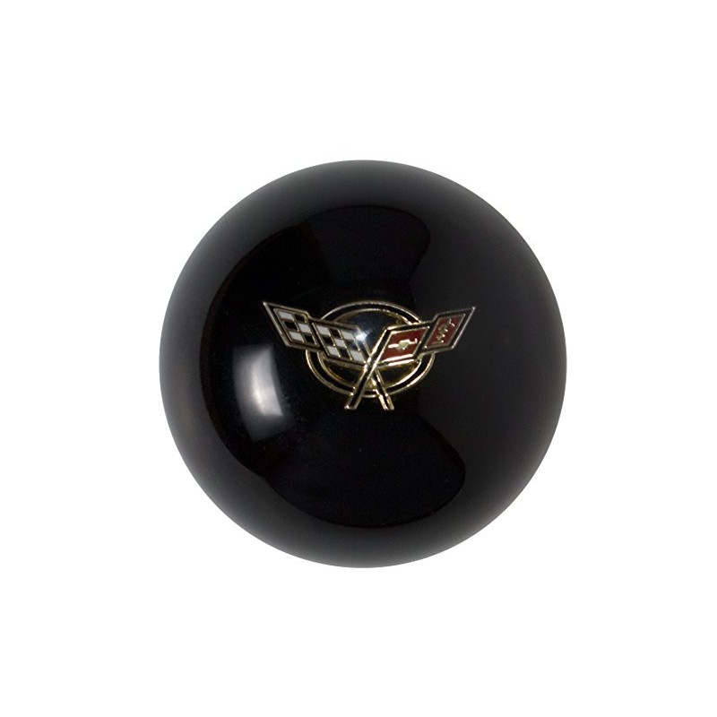 HINSON Motorsports Black Ball with White Crossflags for C5 Corvette