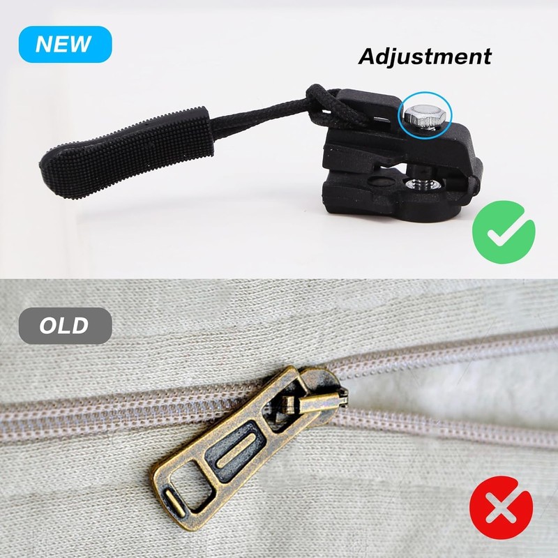 24Pcs Instant Fix Zipper Fix Zip Pullers,Instant Fix Zipper Fix