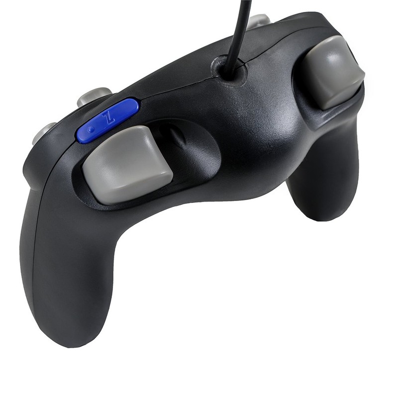 QUMOX 2x Black wired classic controller joypad gamepad for Ntdo