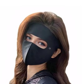 Vanolu Reusable Face Mask with Eye Shield, Navy Blue, Breathable Comfort Fit (Black)