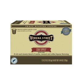 Verena Street Single Cup Pods (72 Count) Flavored Coffee, Cow Tipper, Rainforest Alliance Certified Arabica Coffee