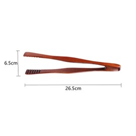 BBQ Cooking Tongs Wooden Clip Buffet Food Tongs Bread Tong Dessert Bread Tongs for Kitchen Camping Grill Buffet Restaurant Pastry