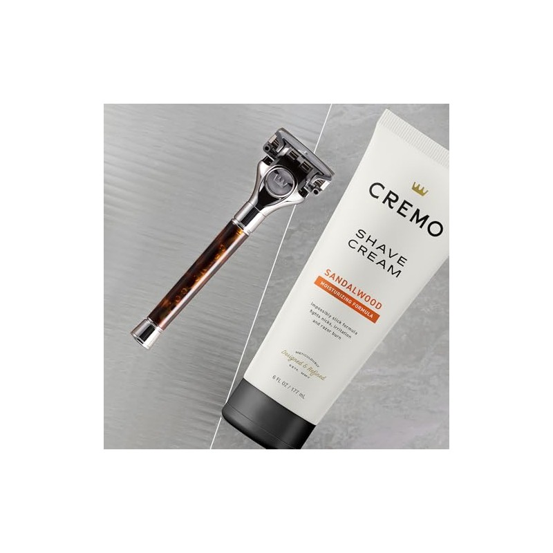 Cremo Sandalwood Shave Cream, Astonishingly Superior Smooth Shaving Cream Fights