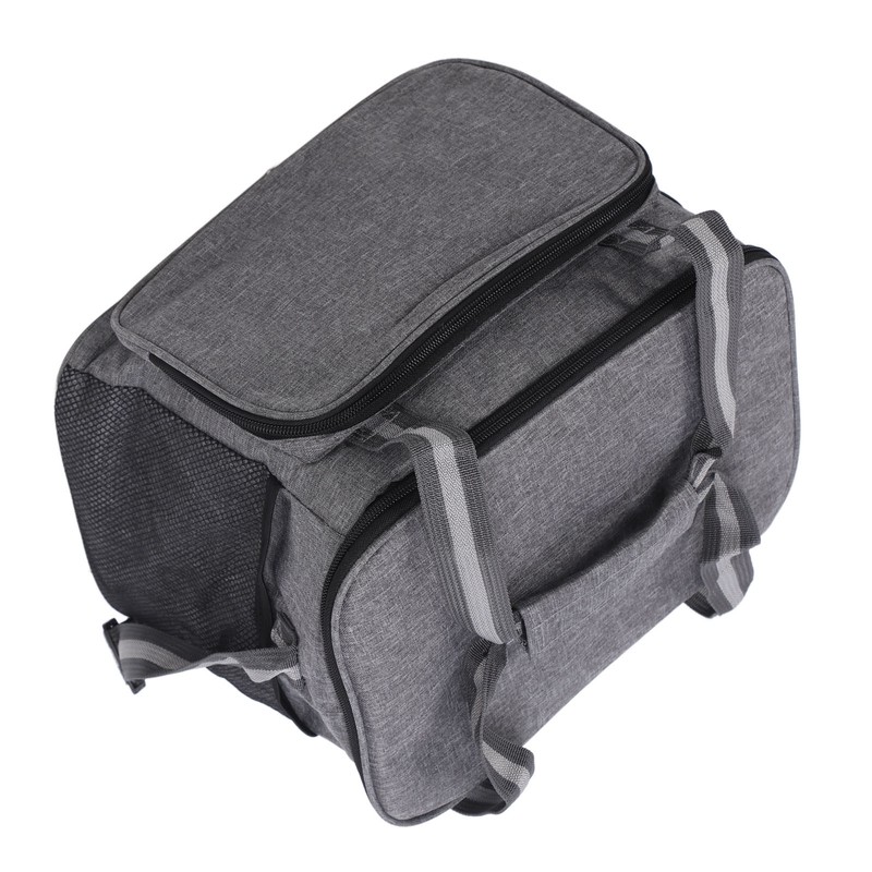 Insulated Lunch Bag Grey Oxford Cloth 15L High Capacity Insulated