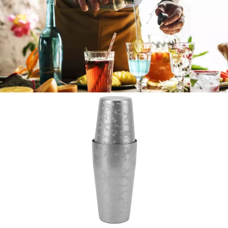Cocktail Shaker Stainless Steel Bar Bartender Boston Shaker Set Drink