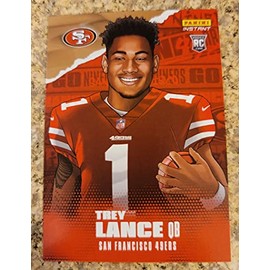 2021 Panini Instant Football #IS-TR Trey Lance San Francisco 49ers Rookie Card Illustration Series