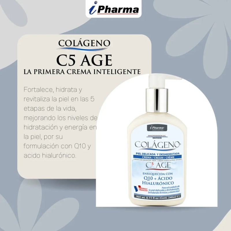 Crema Facial Ipharma C5 Age 240 Ml Tipo De Piel