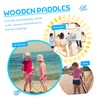 BESPORTBLE Wooden Paddles Set 4pcs Badminton Rackets Large Surface Easy