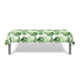 Pack of 3 Tablecloths for Hawaiian Party Decoration 130 x 220 cm Disposable Plastic Party Tablecloth Aloha Tropical Hawaiian Tablecloth for Summer Pool Beach Birthday Party Decoration