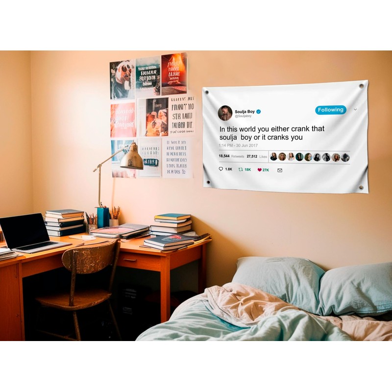 3x5 Feet In This World You Either Crank That Soulja