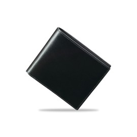 Men's Bi-fold Tochigi Leather Bi-fold Wallet, Genuine Leather, Foldable, Hidden Pocket, For Gentlemen, Business, Black