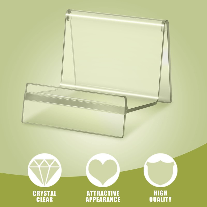 Weysat Purse Display Stand Clear Acrylic Handbag Stand Jewelry Wallet
