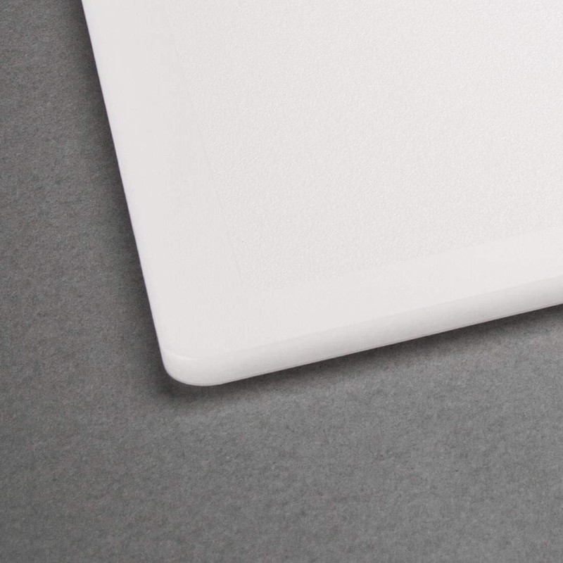 Nisbets Essentials Polypropylene Chopping Board, White