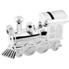 Christening Gifts. Boys Girls. Silver Train Money Box 6289