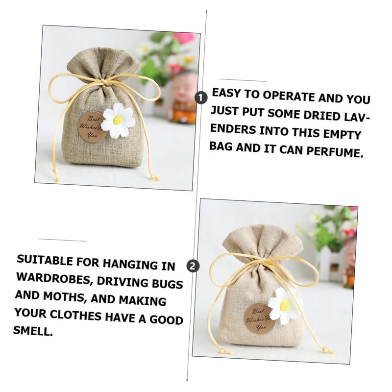BIUDECO Sachet Pendants for Car 9pcs Hanging Empty Sachets Easy