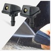 Click&Fit Universal Windshield Washer nozzles 2-Pack, Adjustable Wiper Water Sprayers,