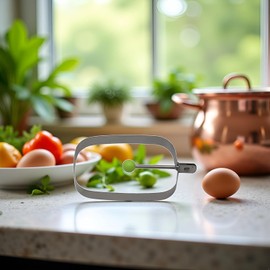 Silver Egg Rings, Stainelss Steel Egg Cooking Rings, Rectangle Crumpet Ring Mold, Pancake Mold for Frying Eggs and Omelet Specialty Cookware