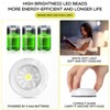 Macarrie 12 Pack Wireless LED Puck Lights, Under Cabinet Lighting,