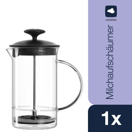 LEONARDO HOME CAFFÈ PER ME Milchaufschäumer, Glas, klar, 18,2