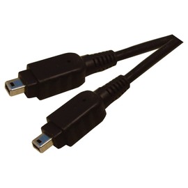 Firewire 4 Pin Male to 4 Pin Male, Black