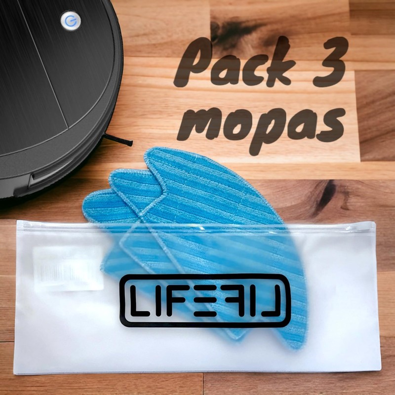 LIFEFIL - Replacement for 3 Washable Microfibre Cloths for Lefant