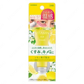 Shobido PT74386 Vitamin, Roll-on Warming Eye Cream, Eye Treatment, Anti-Dullness and Dryness, Lemon Juice, Retinol Derivative, Niacinamide Ceramide