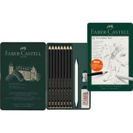 Lápiz Faber Castell Pitt Graphite Matt, Lata De 11                                                                                                    