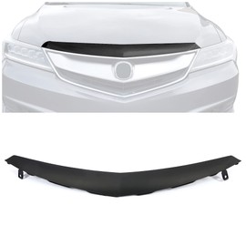 HECASA Black Grille Trim Compatible with 2016-2018 Honda Acura ILX Base Replacement for 71127TX6A50ZE AC1217106 Bumper Upper Grill Molding PP Plastic