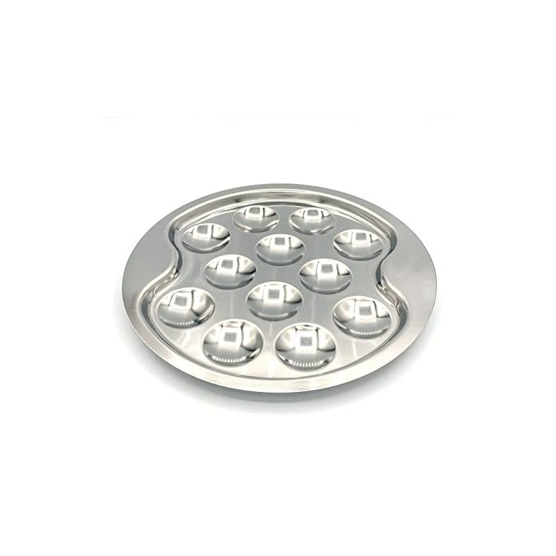 ROGER ORFEVRE Le Thiers Premium Polished Stainless Steel Escargot/Snail Dish