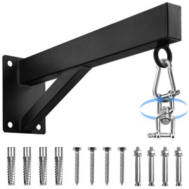 YORWHIN Punching Bag Hanger, Boxing Bag Wall Bracket Heavy Hanger Rated for 220 lbs Hanging Stand Silent Rotation for Home Gym Indoor Outdoor Boxing Exercise