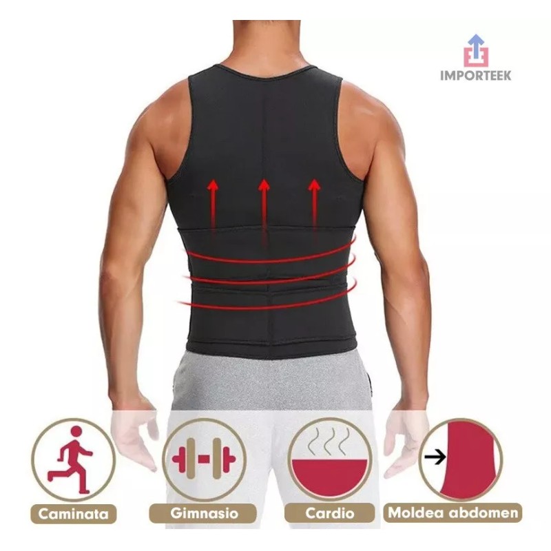 Importeek Faja Chaleco Soporte Corrector Postura Espalda Ajustable