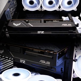 EZDIY-FAB Graphics Card GPU Brace Support,a Video Card Holder,Gpu Support Bracket Custom Desktop PC Gaming,a GPU Stand Case Mod- 3mm Aluminum-Black