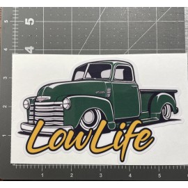 EGL Graphics Lowlife Hotrod Decal Sticker Airride Bagged Low Life rider Slammed Chevy Truck