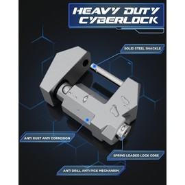 DEEAGLE Trailer Coupler Lock, Wide 1.2” Span, 1/4” Dia, Trailer Coupler Latch Lock, Coupler Wide Lock, Boat Trailer Locks for Towing Trailer Security, Sliver