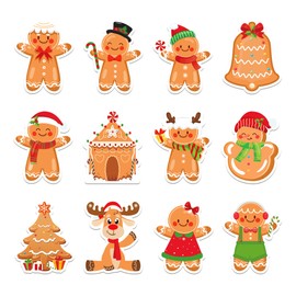 240 Pcs Christmas Sticky Notes 12 Designs Cute Sticky Notes Cracker Shaped Sticky Notes Colored Sticky Notes Christmas Sticky Note Self Stick Notes Memo Pads for School Office