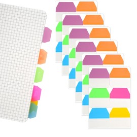 1440 Pcs Sticky Index Tabs Flags Set - with PET Base Cards | 2.9x2.3cm Writable Sticky Notes & 9x6cm Organiser Cards for Books, Revision, Office Filing & Study Notes ﻿