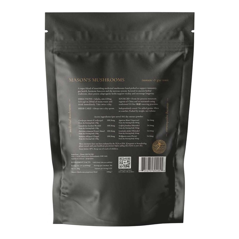 SuperFeast Mason's Mushrooms Blend, 100g