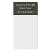 Sapphire Collection Luxury Percale Non Iron White Fitted Sheet Size