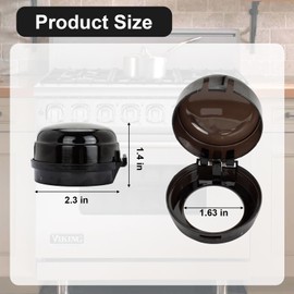 8p Pack Child Proof Stove Knob Safety Covers, Gas Oven Knob Protectors, Heat Resistant Universal Size Stove Guards for Kids and Pets
