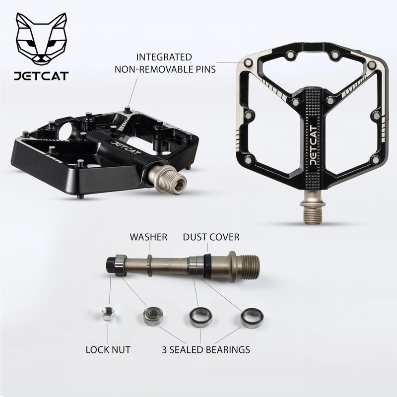 JETCAT Bike Pedals - Sport 112 Black
