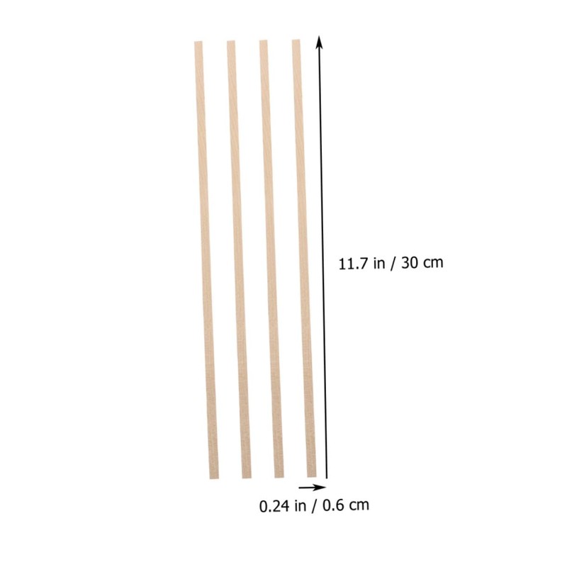 Operitacx 30pcs Square Wooden Sticks for Craft DIY Projects Long