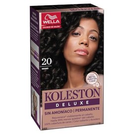Koleston Deluxe Tinte Permanente Sin Amoniaco 20 Negro | Crema, Coloración del pelo, Nutritivo, Realce del brillo, Resistente, Todo tipo de cabello