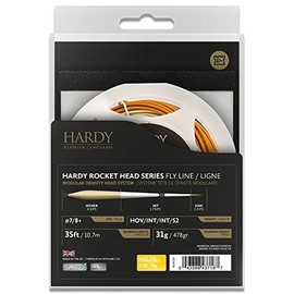 Hardy Rocket Head Series Fly Line Scandi Head & Tip Set Hover/Intermediate/S2 WF11 Straw/Clear/Light Green